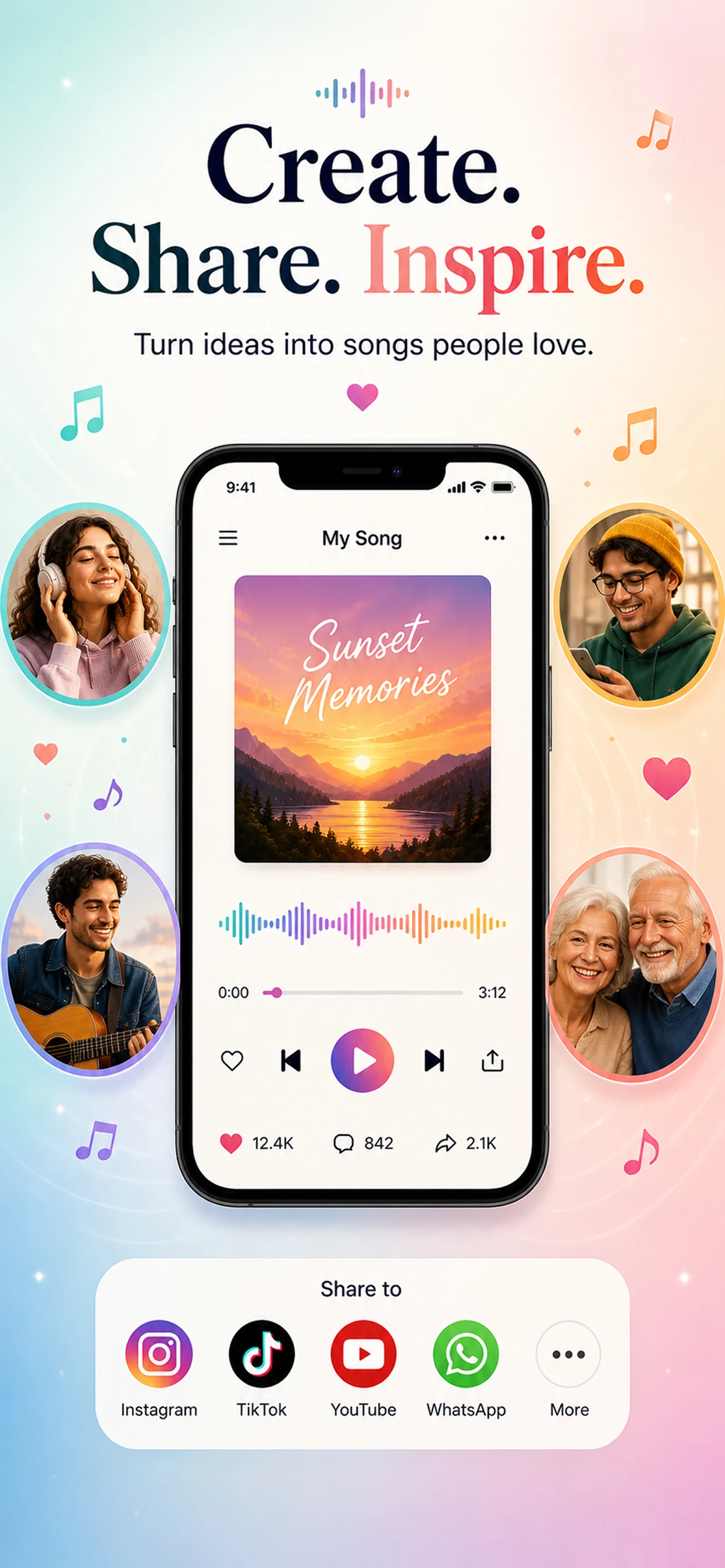 AI Song Music Maker Songer AI screenshot